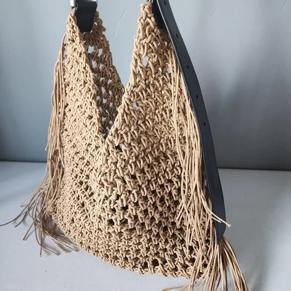 All Saints Large Crochet Bag "LIKE NEW" - Picture 6 of 16